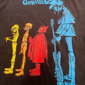 Gorillaz Concert Vintage Rare T Shirt XL Navy Blue Gildan 2000's